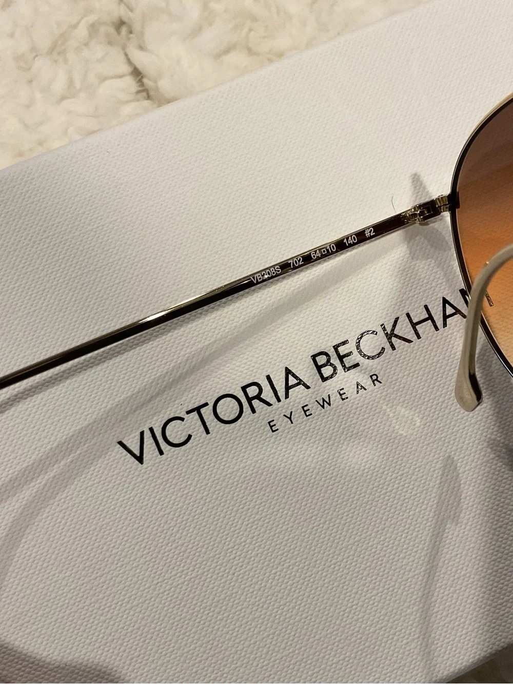 Victoria Beckham Women’s Gold Aviator Sunglasses